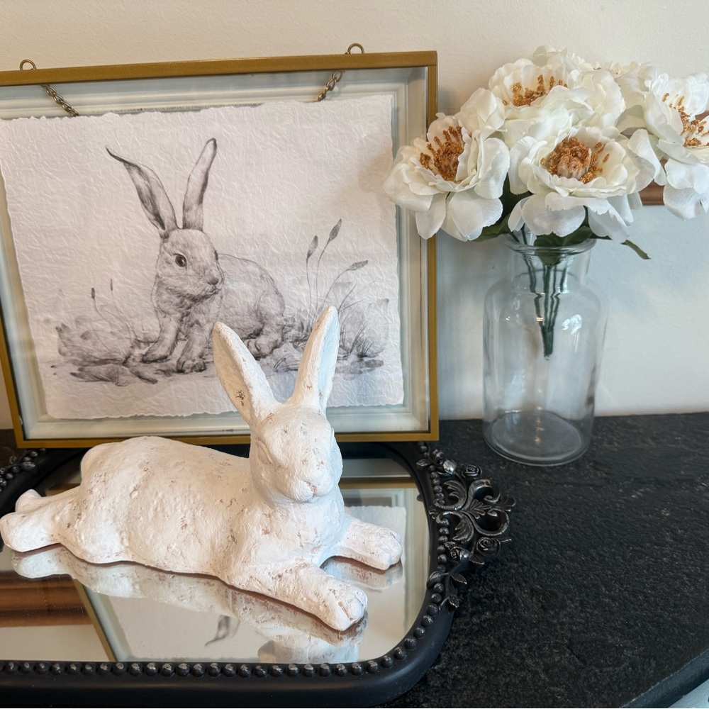 My Texas House Lying Bunny White - Easter Spring 2025 - New!